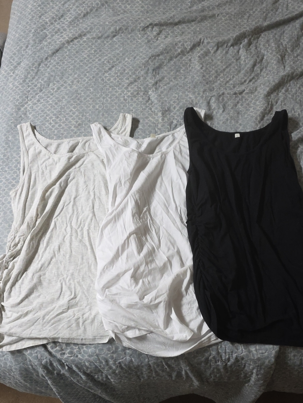 3 Classic Scoop Neck Women’s Tank Top - White, Black, Creme